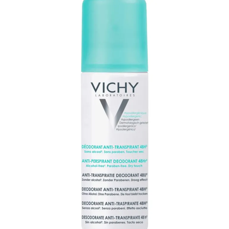 Vichy Deodorant Intense 48U Transpiratie Spray Gevoelige Huid 125 ML