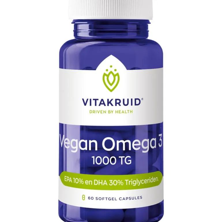 Vitakruid Vegan Omega-3 1000 TG capsules - 60 softgel capsules