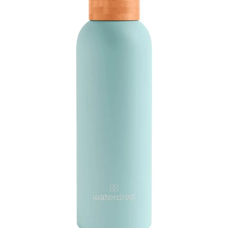 Waterdrop Thermo Steel RVS Drinkfles Pastel Turqoise 600 ML