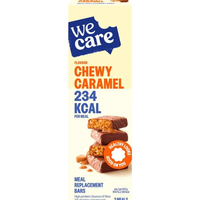 WeCare Bars Chewy Caramel 2 stuks
