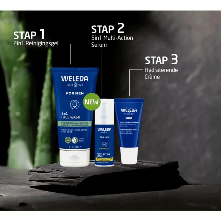 Weleda Men 2-in-1 reinigingsgel voor gezicht & baard