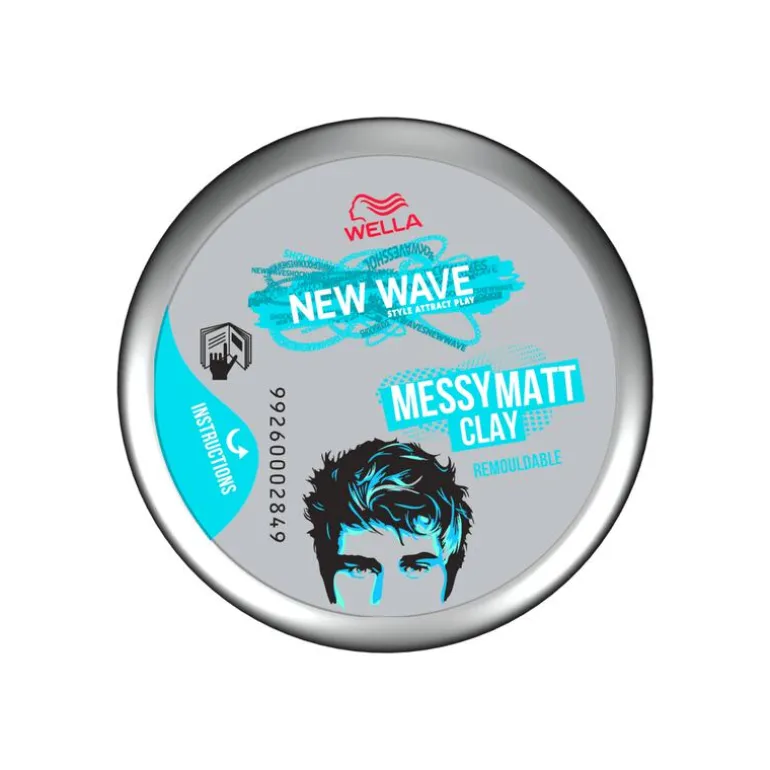 Wella New Wave Messy Matt Clay Haarclay 75 ML