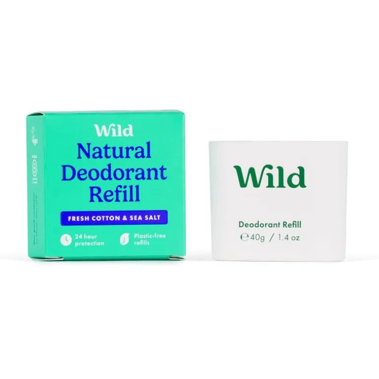 Wild Fresh Cotton & Sea Salt Refill Deodorant Stick 40 gram