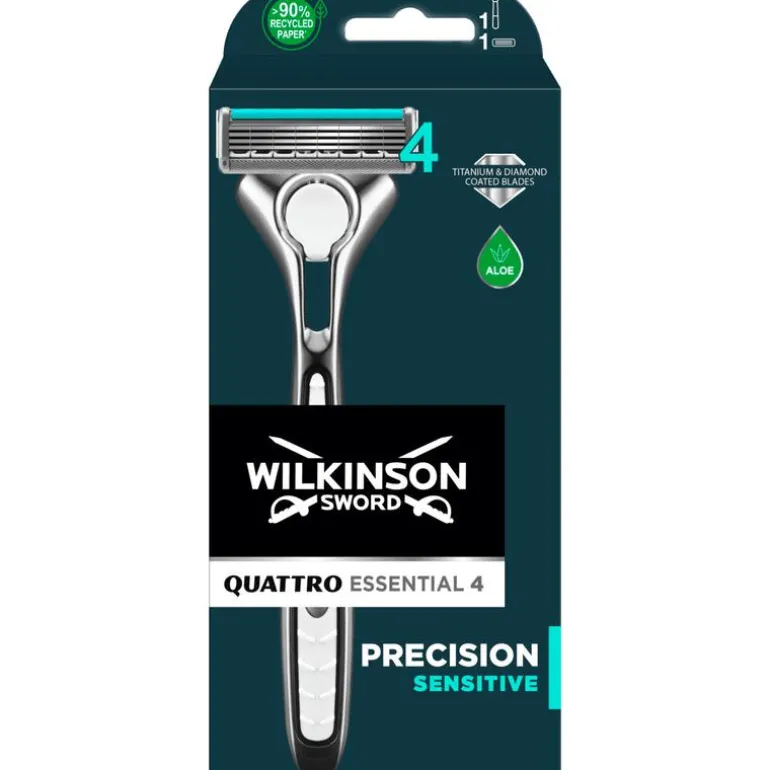 Wilkinson Sword Quattro Essential 4 Sensitive Scheersysteem