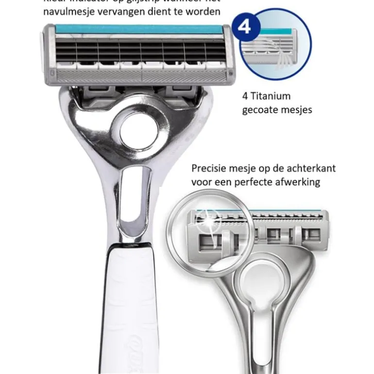 Wilkinson Sword Quattro Essential 4 Sensitive Scheersysteem