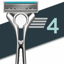 Wilkinson Sword Quattro Titanium Sensitive Scheermesjes 5+2 gratis