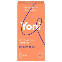 Yoni 100% Biologische Tampons Medium