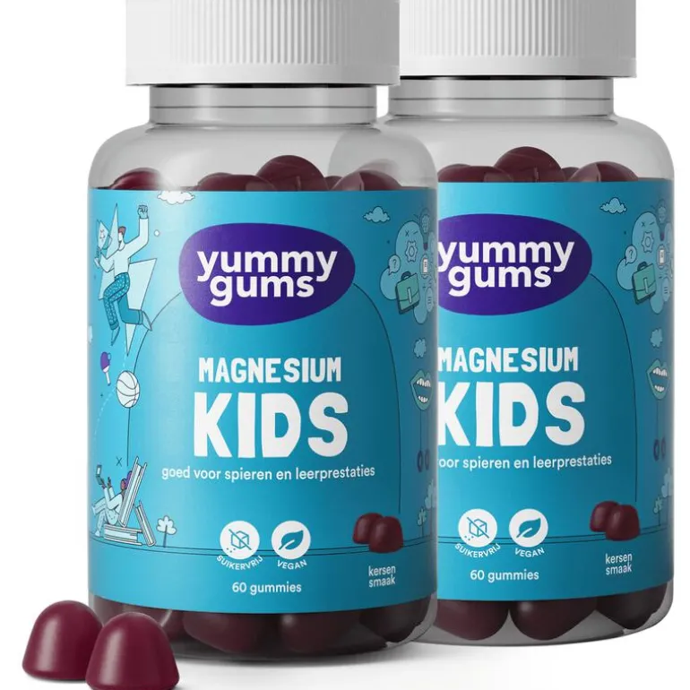Yummugums Kids Magnesium Suikervrij 60 stuks