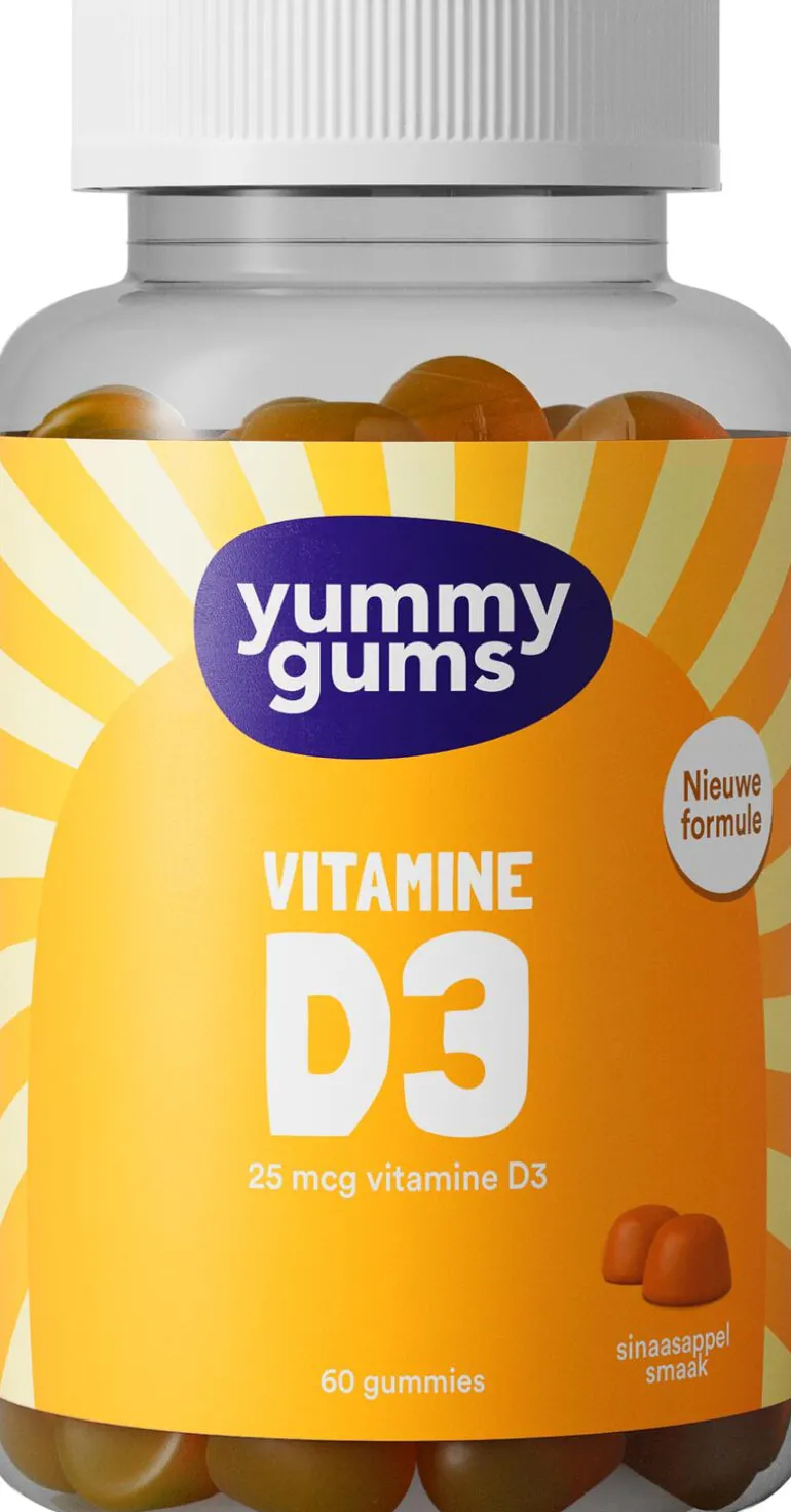 Yummygum Vitamine D3 Suikervrij 60 stuks