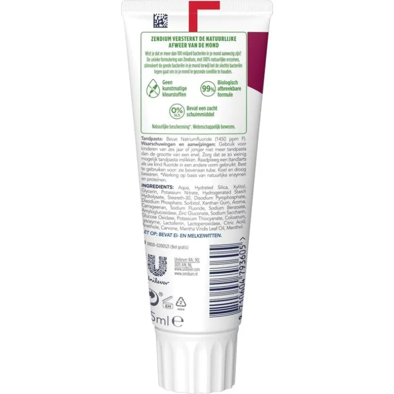 Zendium Sensitive Whitener Tandpasta 75 ML