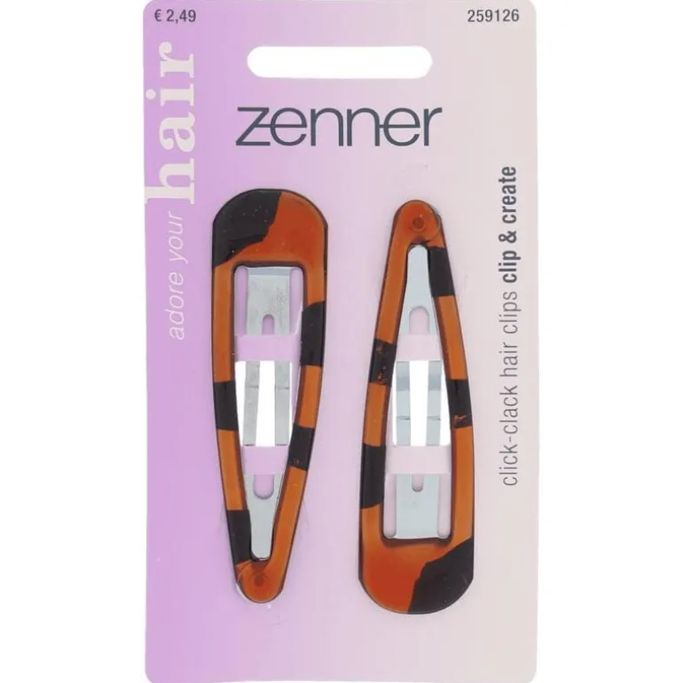 Zenner Klik-klak haarspeld kids 2x